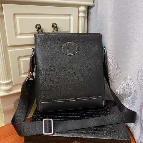 Valigetta HERMES Borsa da uomo Hermes Borsa a tracolla Hermes importata pelle bovina originale di al