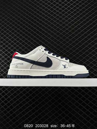 4 Nike Dunk Low Retro sneakers scarpe da tavola retrò cinturini decostruiti doppi lacci Louis Vuitto