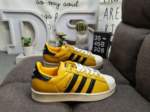 308D Adidas Three Leaf Clover Originals Superstar Shell Head Classico Versatile Casual Scarpe da tav