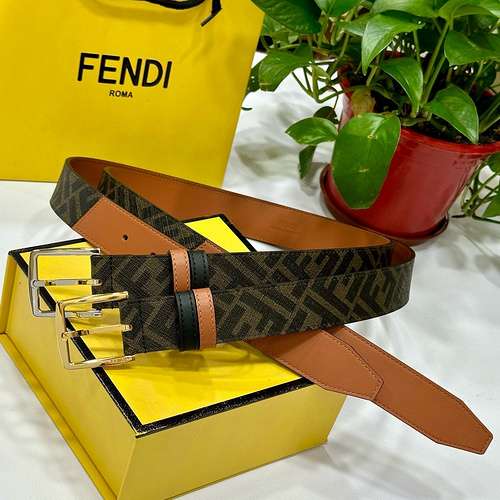 Cintura FENDI all'ingrosso Cintura da uomo Fendi all'ingrosso materiale in pelle originale in stock 