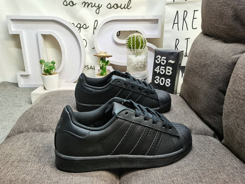 308D Adidas Three Leaf Clover Originals Superstar Shell Head Classico Versatile Casual Scarpe da tav