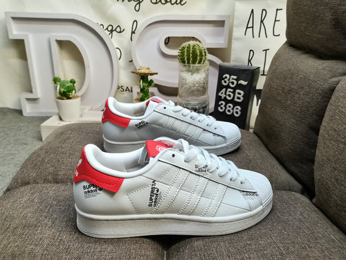 386D Adidas Three Leaf Clover Originals Superstar Shell Head Classico Versatile Casual Scarpe da tav