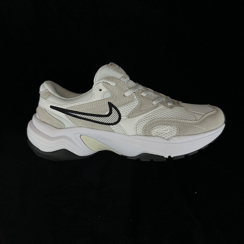 4 Scarpe casual basse Nike AL8 in pelle scamosciata comode e versatili da donna bianche 33 codice ar