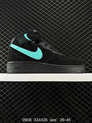 3 Nike AIR FORCE MID 7 Air Force One High Top Scarpe da ginnastica casual versatili Tiffany Mid Clas