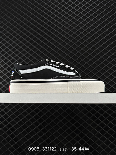 Vans PALACE x Vans Old Skool scarpe da tavola basse casual e alla moda per uomo e donna nero codice 