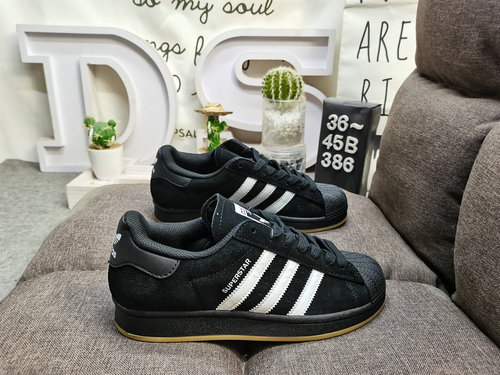 386D Adidas Three Leaf Clover Originals Superstar Shell Head Classico Versatile Casual Scarpe da tav