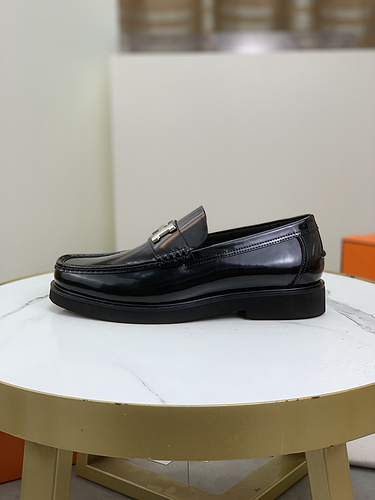 Scarpe da uomo Hermes con suola in vera pelle codice 3E2 Taglia 38438 4 devono essere personalizzate