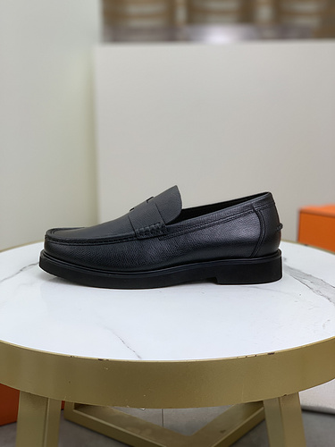 Scarpe da uomo Hermes con suola in vera pelle codice 3E2 Taglia 38438 4 devono essere personalizzate