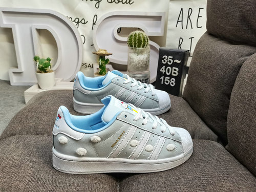 1D5X8D Adidas Three Leaf Clover Originals Superstar Shell Head Classico versatile per il tempo liber