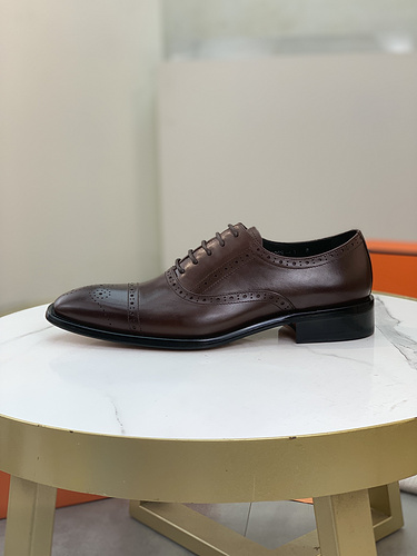 Scarpe da uomo Hermes con suola in vera pelle codice 3E6 Taglia 38438 4 devono essere personalizzate