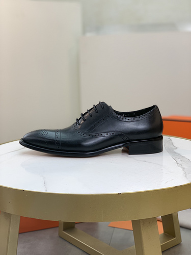 Scarpe da uomo Hermes con suola in vera pelle codice 3E6 Taglia 38438 4 devono essere personalizzate