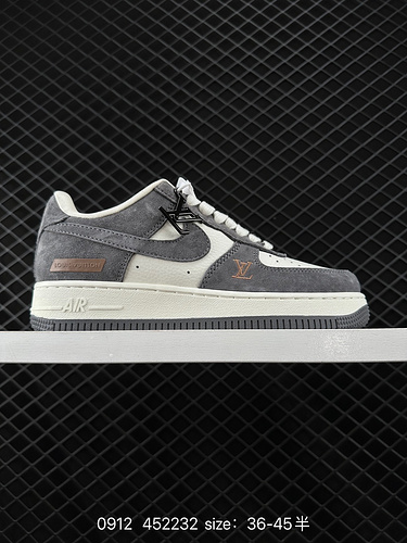 1D60G AF1D Nike Air Force 1D 0G7 Low Air Force One Collaborazione Louis Vuitton altezza della suola 