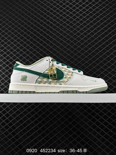 1D70G Nike SB Dunk LowUN giunto bianco e verde piccolo gancio anniversario highend scarpe da tavolo 