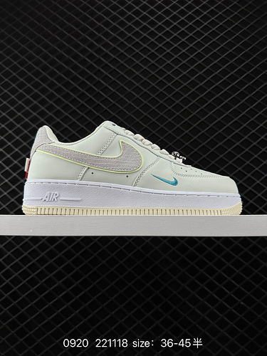 9E0G Nike AIR FORCE 1D0G7 Air Force One scarpa da tavola sportiva casual versatile e bassa con prest