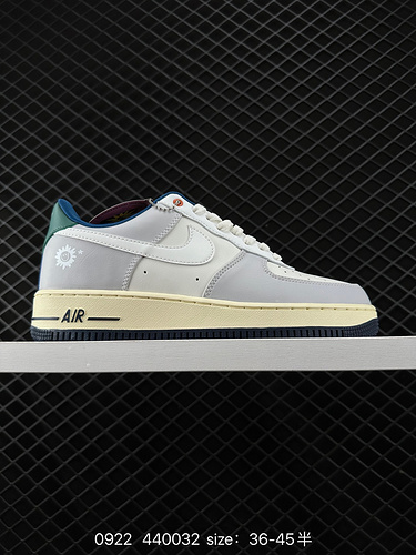 1D60G Nike AIR FORCE 1D0G7 Air Force One scarpa da tavolo sportiva casual versatile e bassa con pres