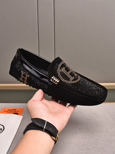 Codice scarpa da uomo Hermes 82B3 Taglia 3844446 Personalizzata