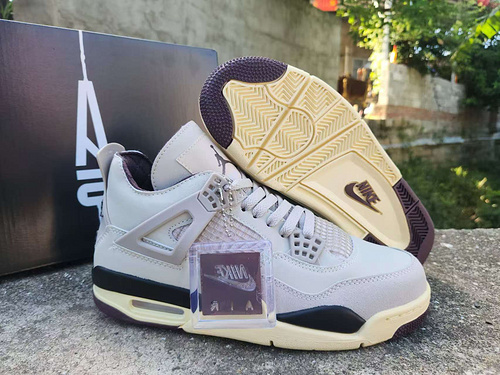 A Ma Mani é re x Air Jordan 4 Jordan 4th Generation Marrone Polvere 3647