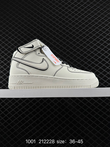 1D40G Nike AIR FORCE 1D0G7 Air Force One scarpa da tavolo sportiva casual versatile e bassa con pres