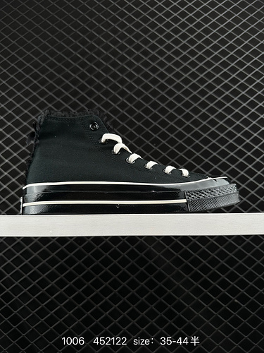 1D1D0G Converse Chuck 1D9E70Gs Scarpe di tela alte in pizzo nero dolce stile punk fresco Codice arti