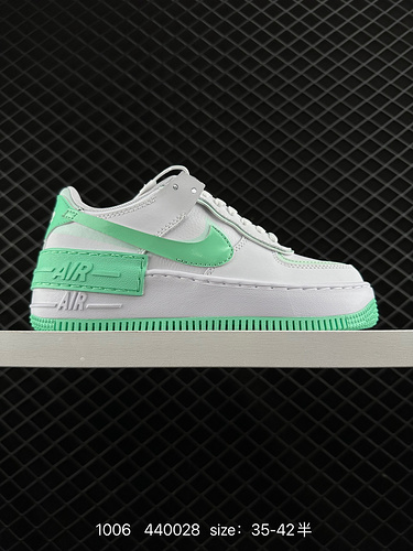 1D40G Nike Nike WMNS Air Force 1D Shadow Nuove ragazze Design decostruttivo Macaron Air Force One Le