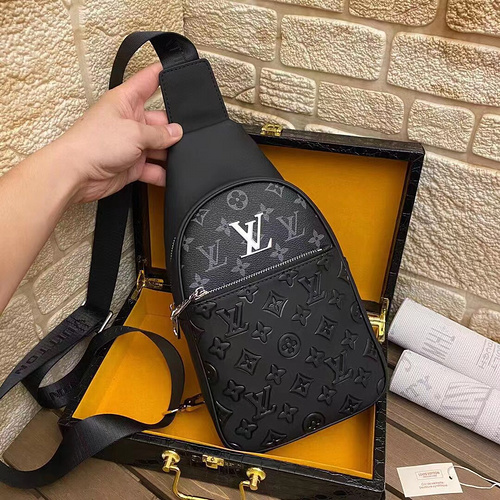 Borsa da petto LV Borsa da uomo LV La borsa a tracolla LV adotta pelle bovina originale importata di