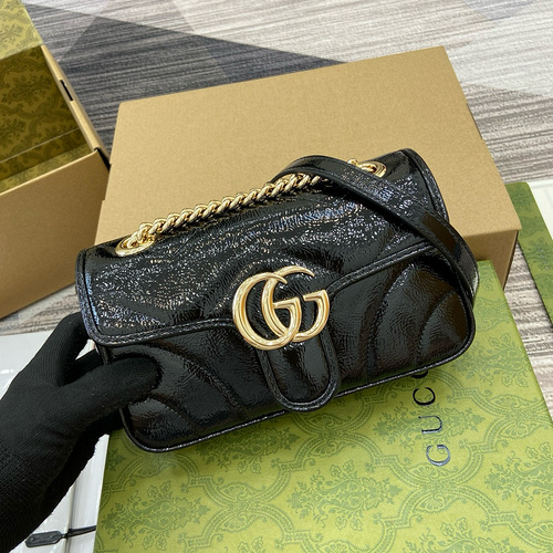 Borsa a catena GUCCI Borsa da donna Gucci Borsa a tracolla Gucci importata pelle originale di alta q