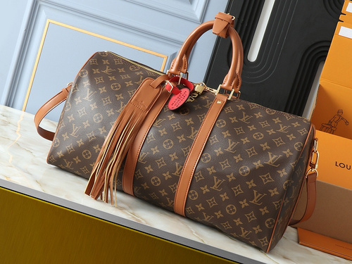 Borsa da viaggio LV Borsa a tracolla Louis Vuitton importata originale pelle bovina di alta qualità 