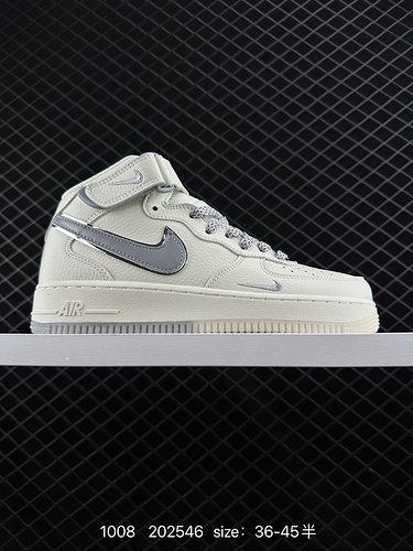 2C30G NK Air Force 1D Mid Air Force One scarpe da tavola sportive casual versatili mid-top alte con 