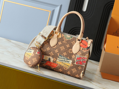 Borsa LV Borsa da donna Louis Vuitton Borsa a tracolla Louis Vuitton importata originale pelle bovin