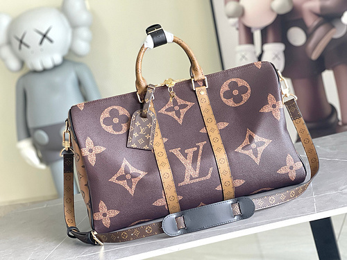 Borsa da viaggio LV Borsa a tracolla Louis Vuitton importata in pelle originale di livello superiore