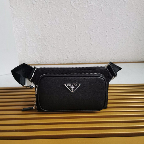 Marsupio PRADA Borsa da uomo Prada Borsa a tracolla Prada importata pelle originale di alta qualità 