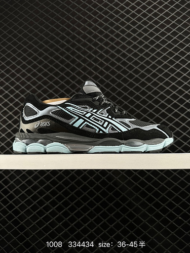 Tomaia in mesh traspirante ASICS Arthurs GELNYC 1D70G con materiale in pelle sintetica che utilizza 