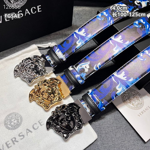 Cintura Versace all'ingrosso Versace Cintura uomo all'ingrosso Vera pelle originale Materiale in sto