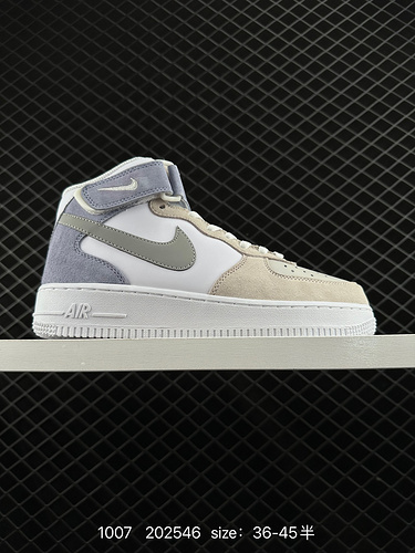 2C30G Nike Air Force 1D MID 0G7 pelle scamosciata Air Force No1 scarpe da tavolo casual mid-top pell