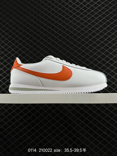 1D1D0G Nike Cortez Basic Pelle Suola in gomma Leggero Ammortizzante Antiscivolo Scarpe da corsa bass