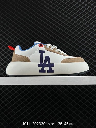 1D5X0G MLB Los Angeles Dodgers 2C4FW Fondo spesso retrò Colore contrastante Scarpe da pane con logo 