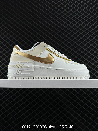 1D30G Nike Nike Air Force 1D Shadow Nuove ragazze Design decostruttivo Macaron Air Force One Leggere