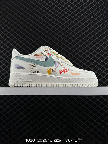 2C30G Nike AIR FORCE 1D0G7 Air Force One scarpa da tavola sportiva casual versatile e bassa con pres