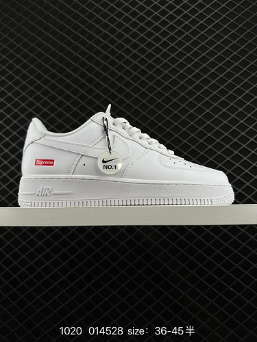 1D40G Nike AIR FORCE 1D0G7 Air Force One scarpa da tavolo sportiva casual versatile e bassa con pres