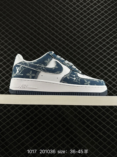 1D80G Nike AIR FORCE 1D0G7 Air Force One scarpa da tavolo sportiva casual versatile e bassa con pres