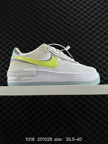 1D30G Nike Nike WMNS Air Force 1D Shadow Nuove ragazze Design decostruttivo Macaron Air Force One Le