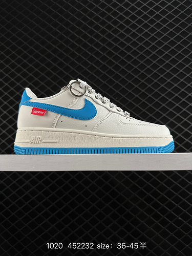 1D60G Nike AIR FORCE 1D0G7 Air Force One scarpa da tavolo sportiva casual versatile e bassa con pres