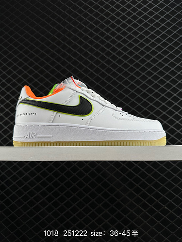 1D1D0G Nike AIR FORCE 1D0G7 Air Force One scarpa da tavolo sportiva casual versatile e bassa con pre