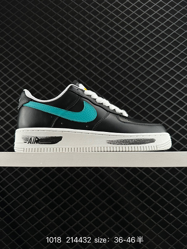 1D60G Nike AIR FORCE 1D0G7 Air Force One scarpa da tavolo sportiva casual versatile e bassa con pres