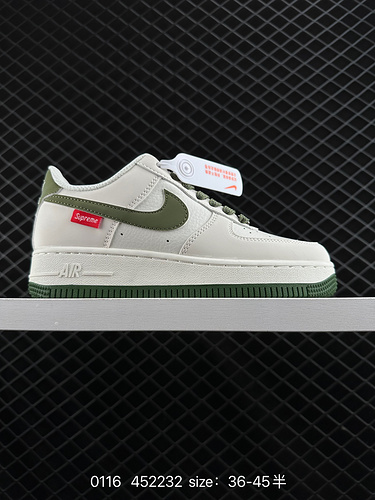 1D60G Nike AIR FORCE 1D0G7 Air Force One scarpa da tavolo sportiva casual versatile e bassa con pres