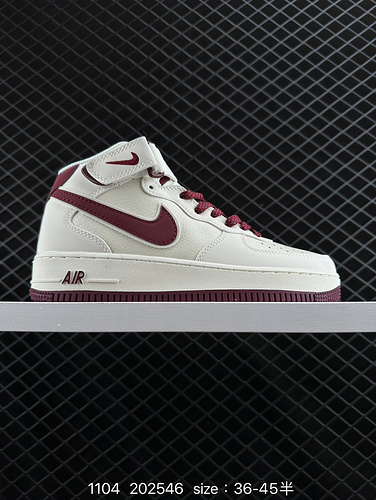 2C30G Nike AIR FORCE 1D0G7 Air Force One scarpa da tavolo sportiva casual versatile e alta con prest