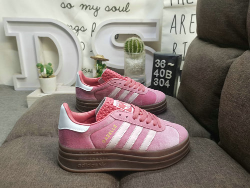 30G4D Adidas Gazelle Bold W IG4389E Tre foglie di trifoglio Tre strati Fondo spesso Basso Top Retro 