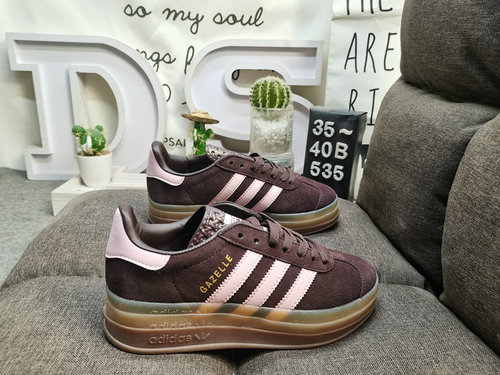 5X35XD Adidas Gazelle Bold W JI0G32C6 Tre foglie di trifoglio Fondo spesso Low Top Retro Versatile C