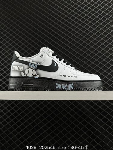 2C30G Nike AIR FORCE 1D0G7 Air Force One scarpa da tavolo sportiva casual versatile e bassa con pres