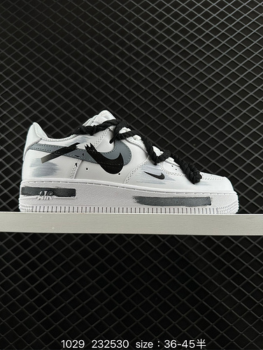 1D5X0G Nike AIR FORCE 1D0G7 Air Force One scarpa da tavolo sportiva casual versatile e bassa con pre